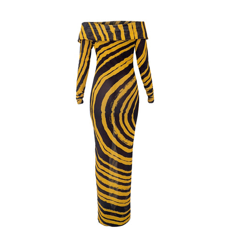 SANA MAXI IN DARK BUTTERSCOTCH